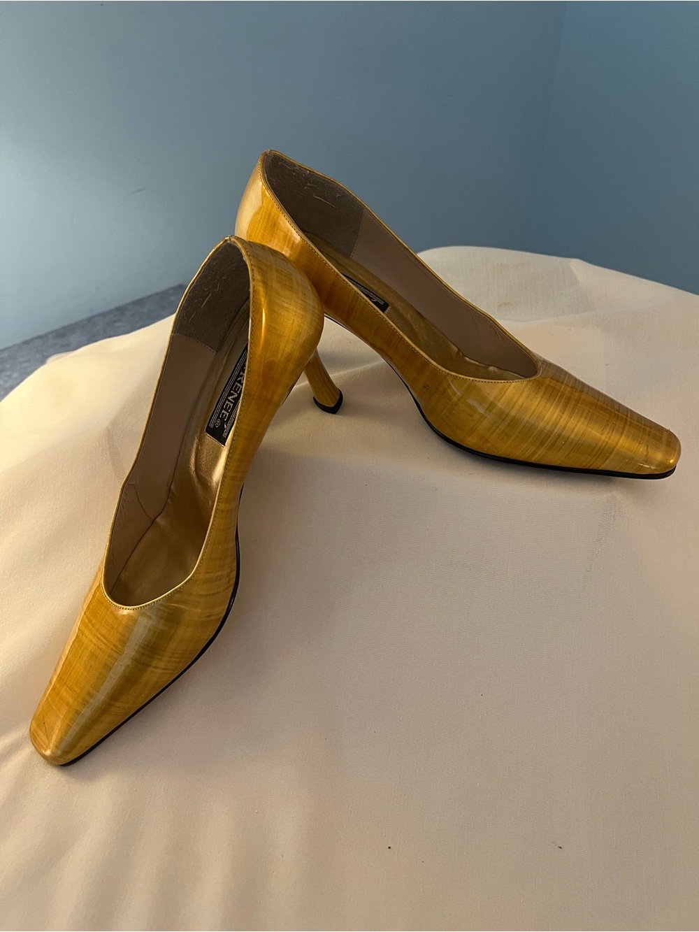 Yellow Patent Leather Women's Pump - Classic High Heel